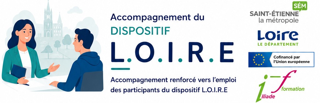 Visuel accompagne dispositif LOIRE - Illiade Formation